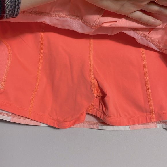 Lululemon Run: Pace Setter Skirt Pink Check size 6 - Picture 12 of 14